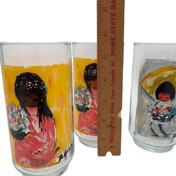 Vtg De Grazia Children of Southwest Collection Tumblers - Picture 6 of 10